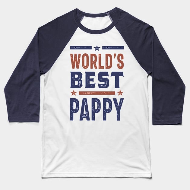 World's Best Pappy Baseball T-Shirt by cidolopez